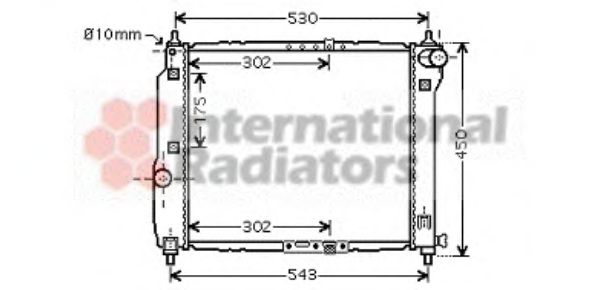 Imagine Radiator, racire motor VAN WEZEL 81002066