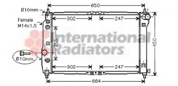 Imagine Radiator, racire motor VAN WEZEL 81002068