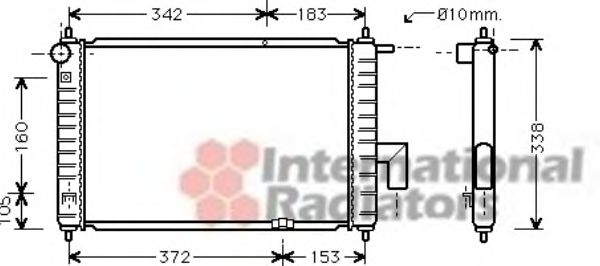 Imagine Radiator, racire motor VAN WEZEL 81002072