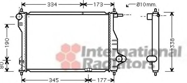 Imagine Radiator, racire motor VAN WEZEL 81002075