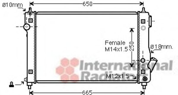 Imagine Radiator, racire motor VAN WEZEL 81002087