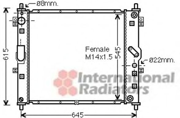 Imagine Radiator, racire motor VAN WEZEL 81002089