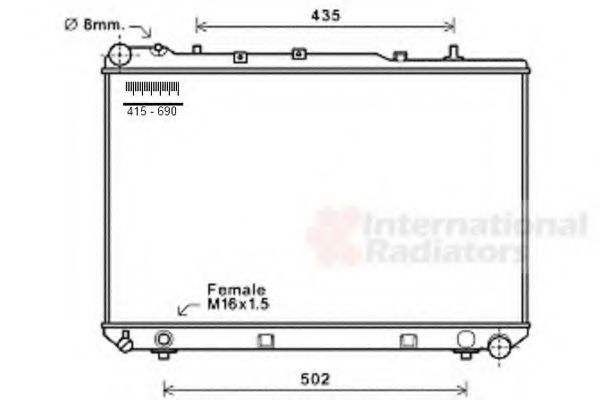 Imagine Radiator, racire motor VAN WEZEL 81002102