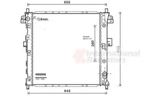 Imagine Radiator, racire motor VAN WEZEL 81002105