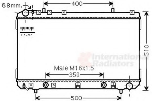 Imagine Radiator, racire motor VAN WEZEL 81002107