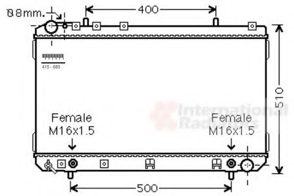 Imagine Radiator, racire motor VAN WEZEL 81002108