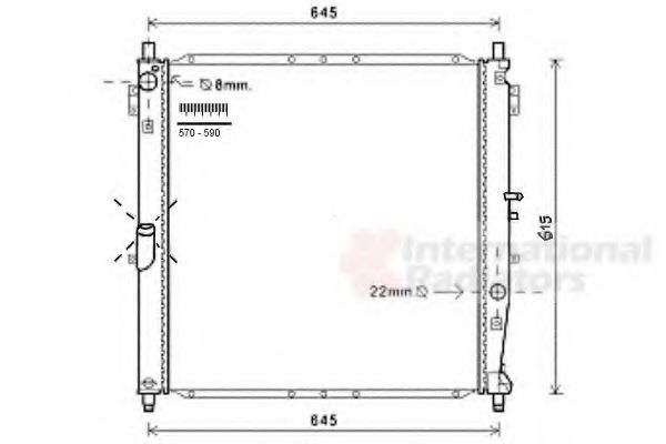 Imagine Radiator, racire motor VAN WEZEL 81002120