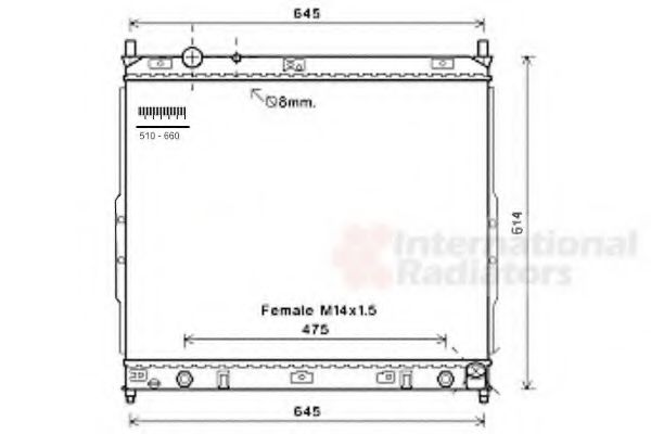 Imagine Radiator, racire motor VAN WEZEL 81002121