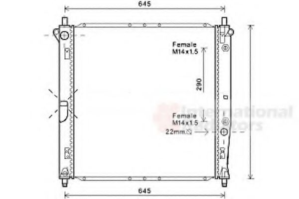 Imagine Radiator, racire motor VAN WEZEL 81002125