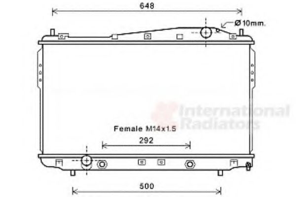 Imagine Radiator, racire motor VAN WEZEL 81002135