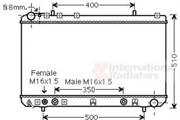 Imagine Radiator, racire motor VAN WEZEL 81002138