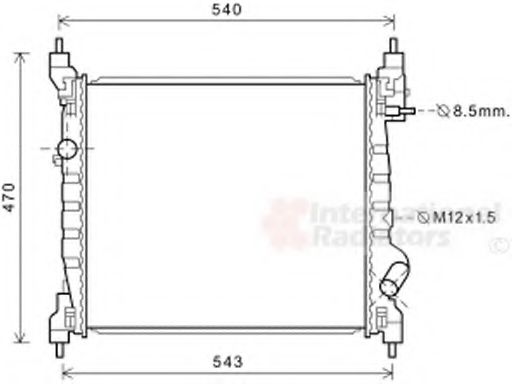 Imagine Radiator, racire motor VAN WEZEL 81002141