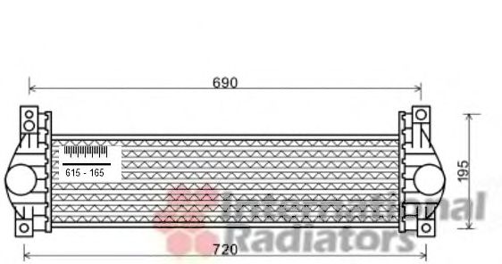 Imagine Intercooler, compresor VAN WEZEL 81004093