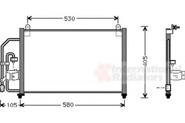 Imagine Condensator, climatizare VAN WEZEL 81005012