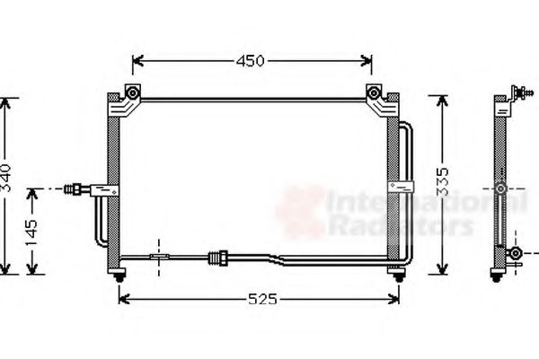 Imagine Condensator, climatizare VAN WEZEL 81005028