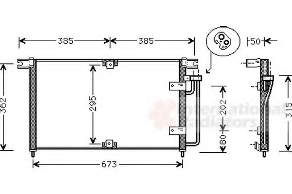 Imagine Condensator, climatizare VAN WEZEL 81005032