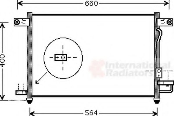 Imagine Condensator, climatizare VAN WEZEL 81005061