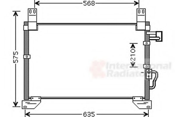 Imagine Condensator, climatizare VAN WEZEL 81005076