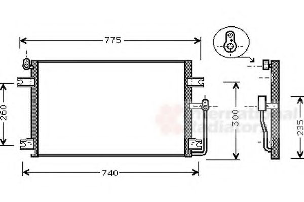 Imagine Condensator, climatizare VAN WEZEL 81005085