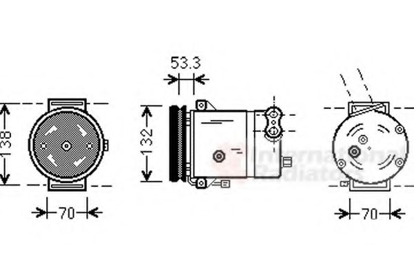 Imagine Compresor, climatizare VAN WEZEL 8100K018