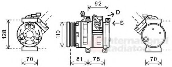 Imagine Compresor, climatizare VAN WEZEL 8100K100