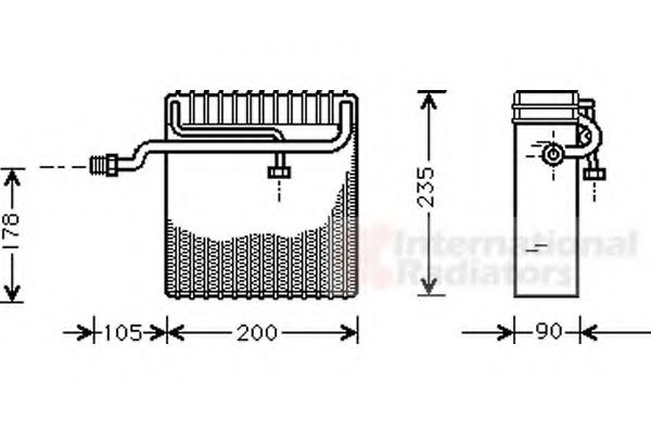 Imagine evaporator,aer conditionat VAN WEZEL 8100V036