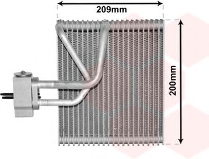 Evaporator,aer conditionat VAN WEZEL 8100V045