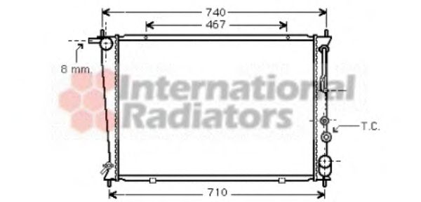 Imagine Radiator, racire motor VAN WEZEL 82002054