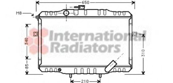 Imagine Radiator, racire motor VAN WEZEL 82002068