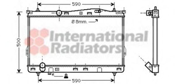 Imagine Radiator, racire motor VAN WEZEL 82002077