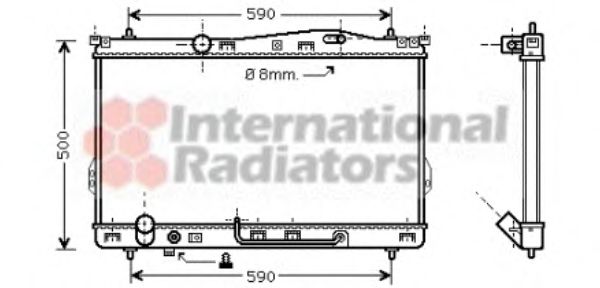 Imagine Radiator, racire motor VAN WEZEL 82002078