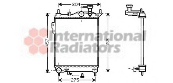 Imagine Radiator, racire motor VAN WEZEL 82002099