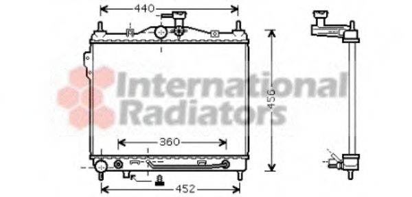 Imagine Radiator, racire motor VAN WEZEL 82002100