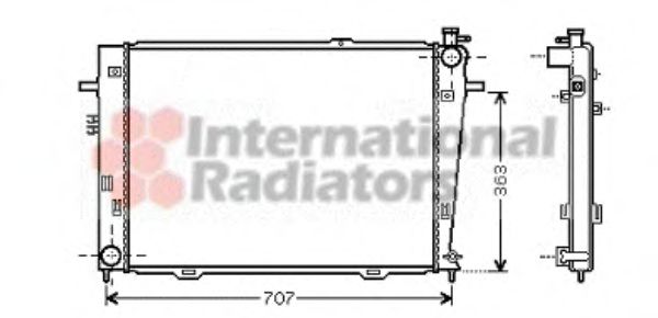 Imagine Radiator, racire motor VAN WEZEL 82002126