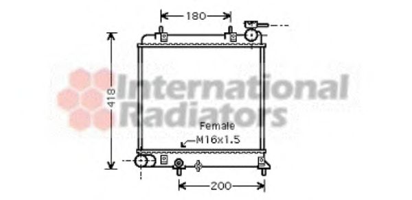 Imagine Radiator, racire motor VAN WEZEL 82002129