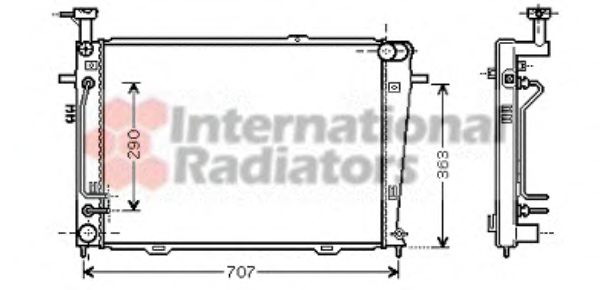 Imagine Radiator, racire motor VAN WEZEL 82002130