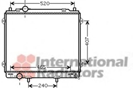 Imagine Radiator, racire motor VAN WEZEL 82002162