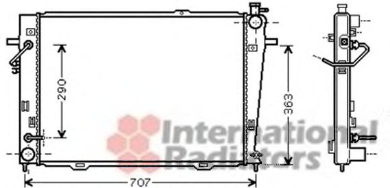 Imagine Radiator, racire motor VAN WEZEL 82002167