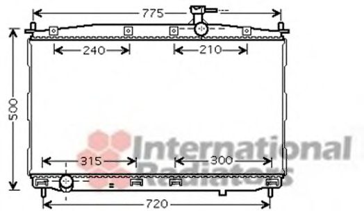 Imagine Radiator, racire motor VAN WEZEL 82002173