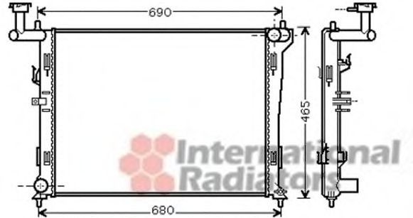 Imagine Radiator, racire motor VAN WEZEL 82002179