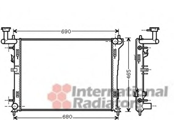 Imagine Radiator, racire motor VAN WEZEL 82002180