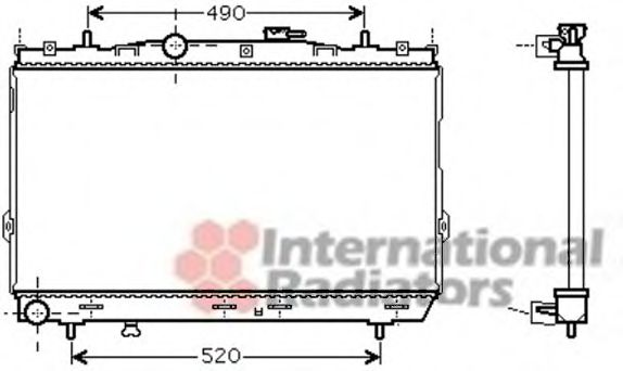 Imagine Radiator, racire motor VAN WEZEL 82002185