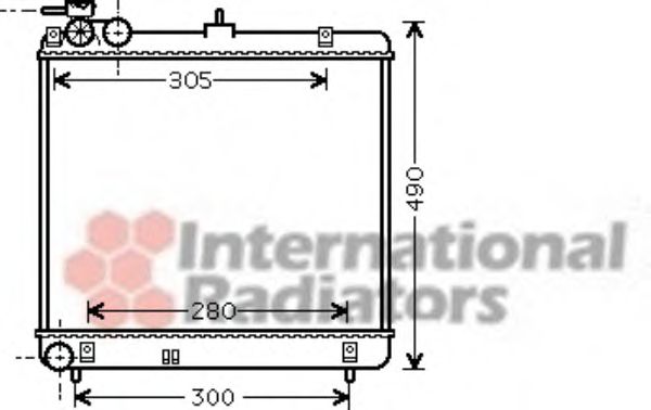 Imagine Radiator, racire motor VAN WEZEL 82002192