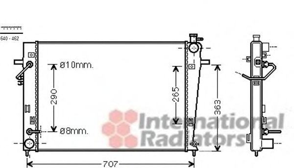 Imagine Radiator, racire motor VAN WEZEL 82002247