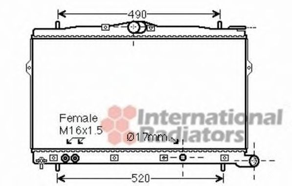 Imagine Radiator, racire motor VAN WEZEL 82002248