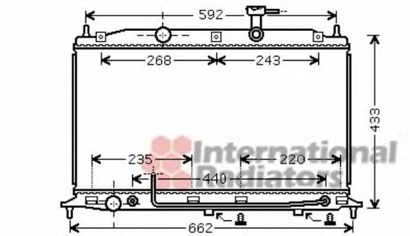 Imagine Radiator, racire motor VAN WEZEL 82002252