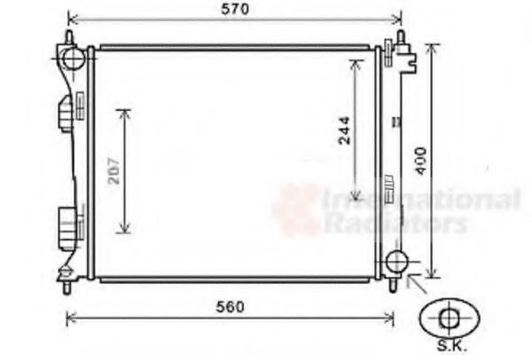 Imagine Radiator, racire motor VAN WEZEL 82002274