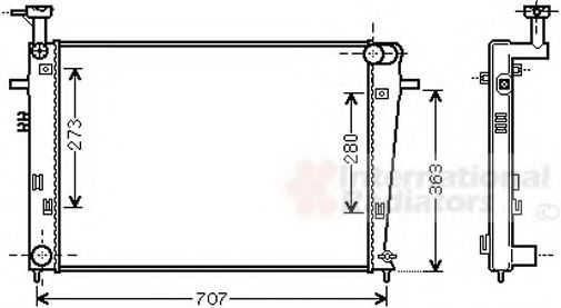 Imagine Radiator, racire motor VAN WEZEL 82002275