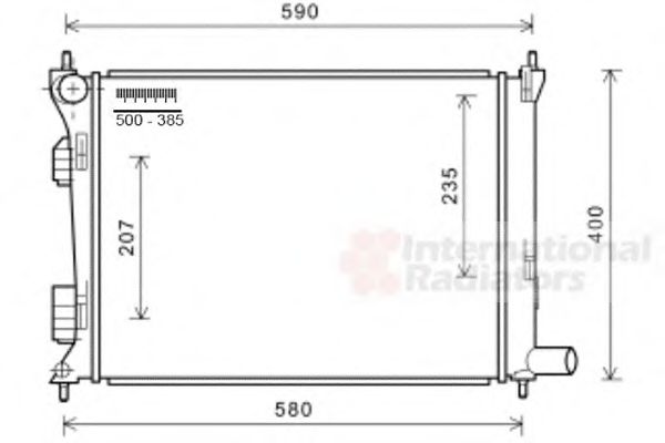 Imagine Radiator, racire motor VAN WEZEL 82002277