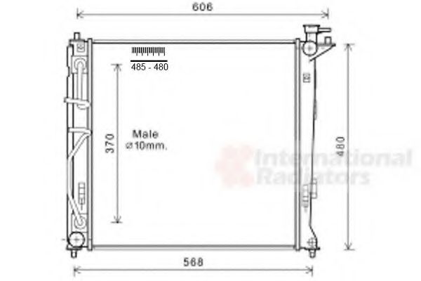 Imagine Radiator, racire motor VAN WEZEL 82002282